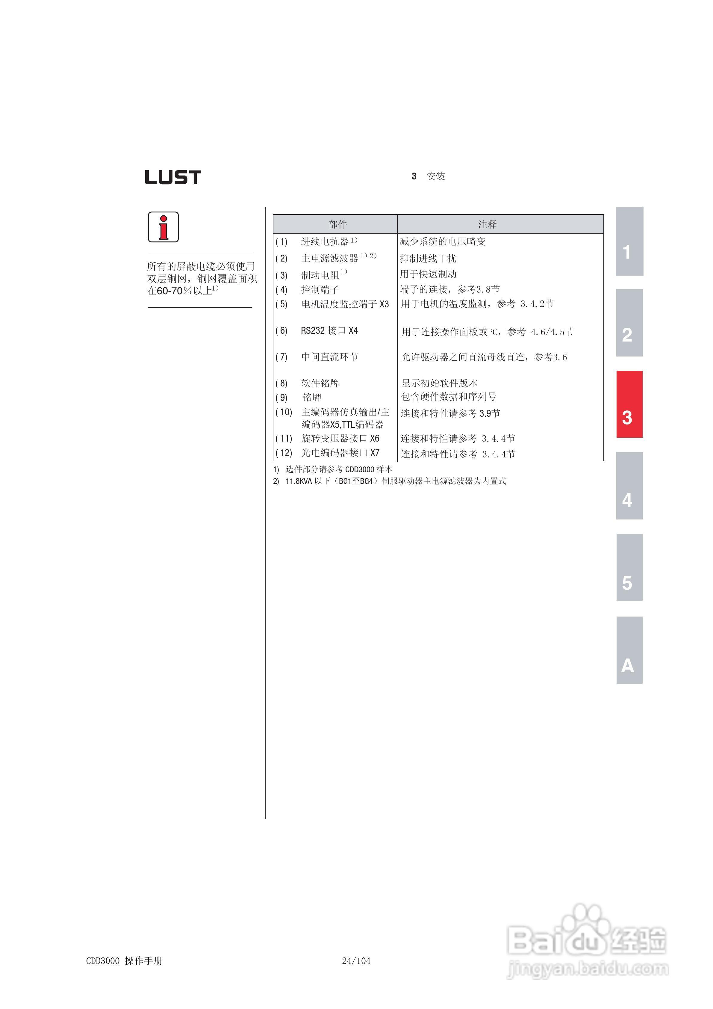 Lust路斯特CDD3000伺服驱动器操作手册:[3]