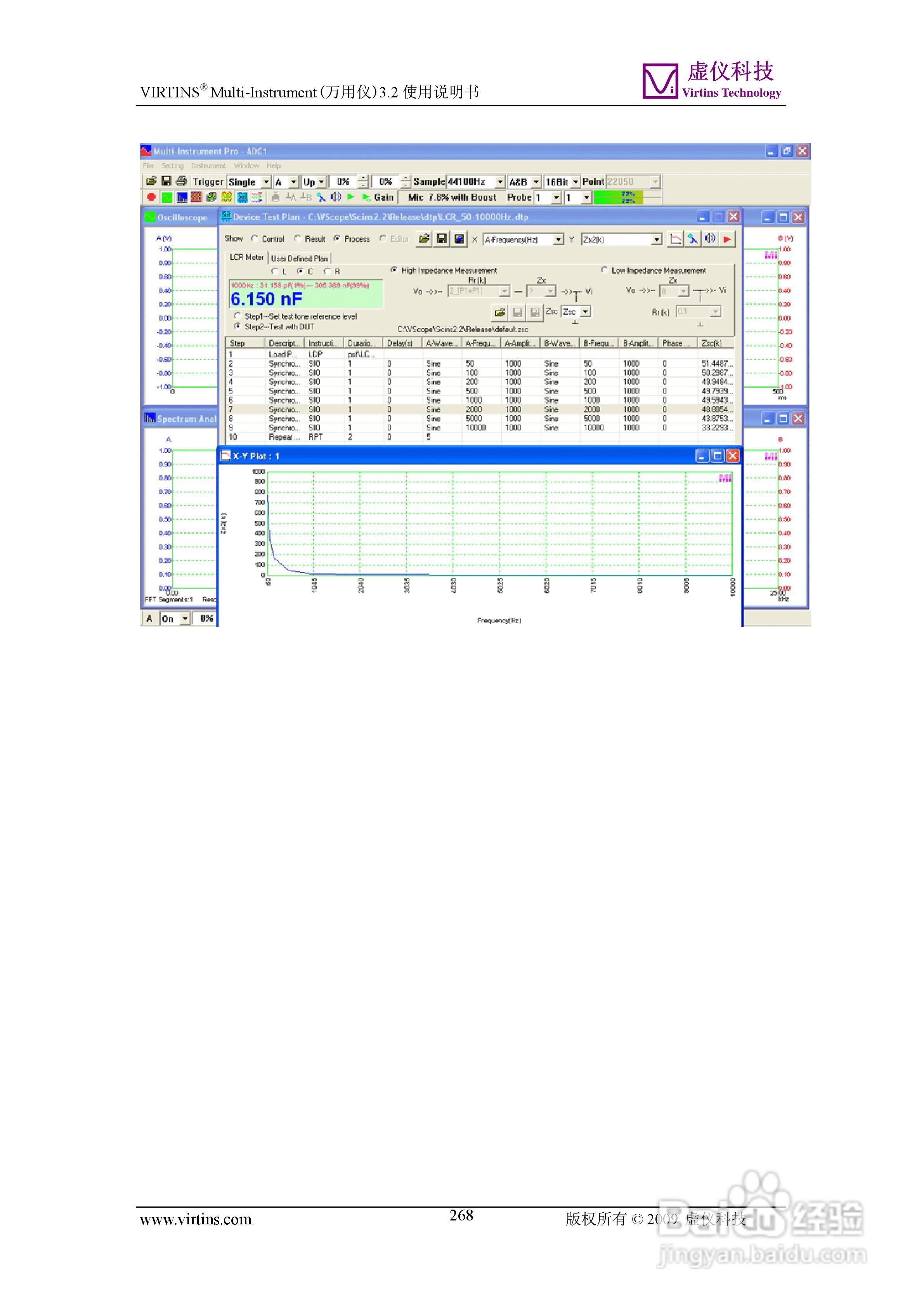 VIRTINS Multi-Instrument万用仪3.2版 使用说明书:[27]