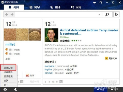 必应词典使用方法和技巧