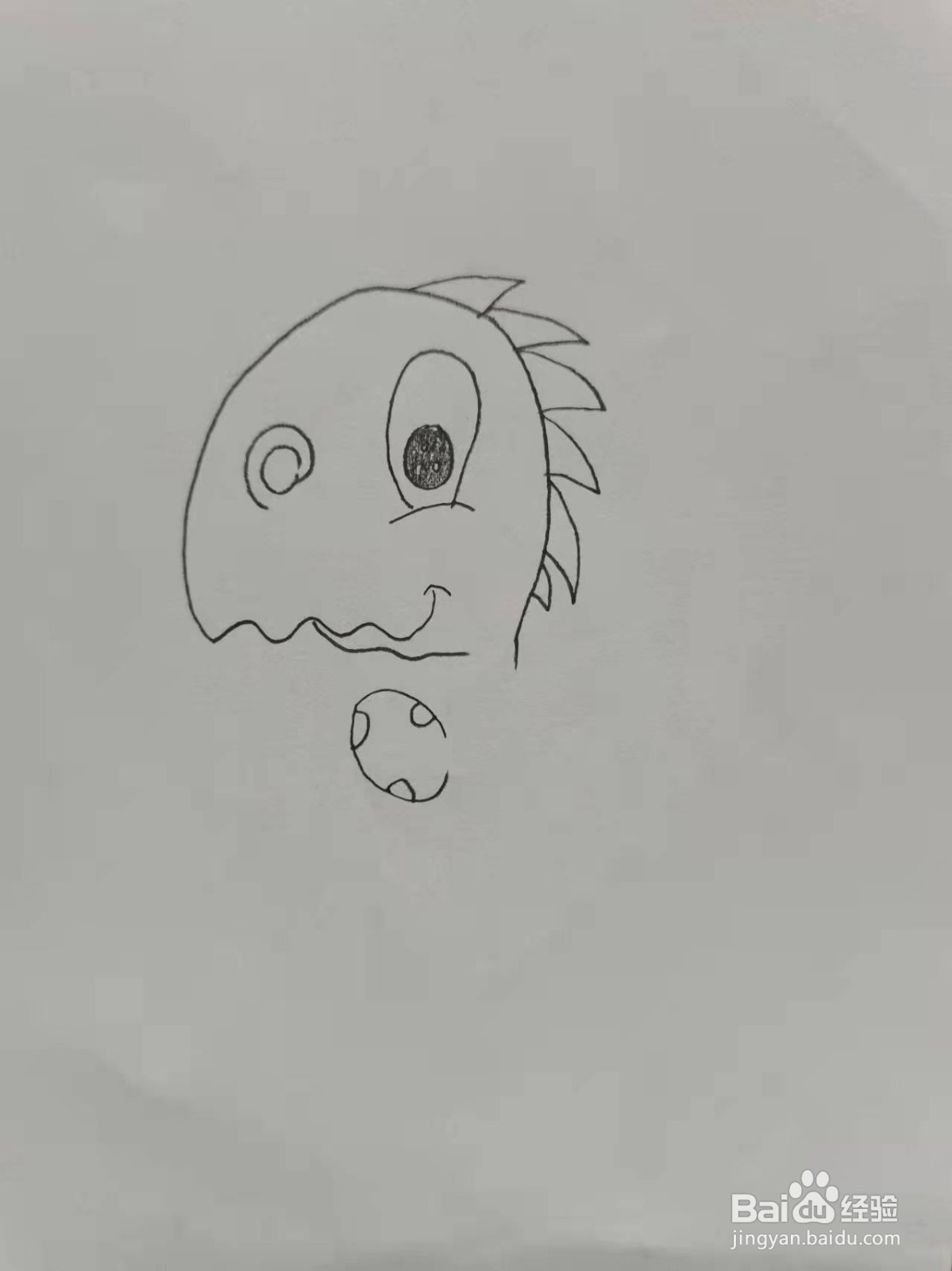 窃蛋龙简笔画