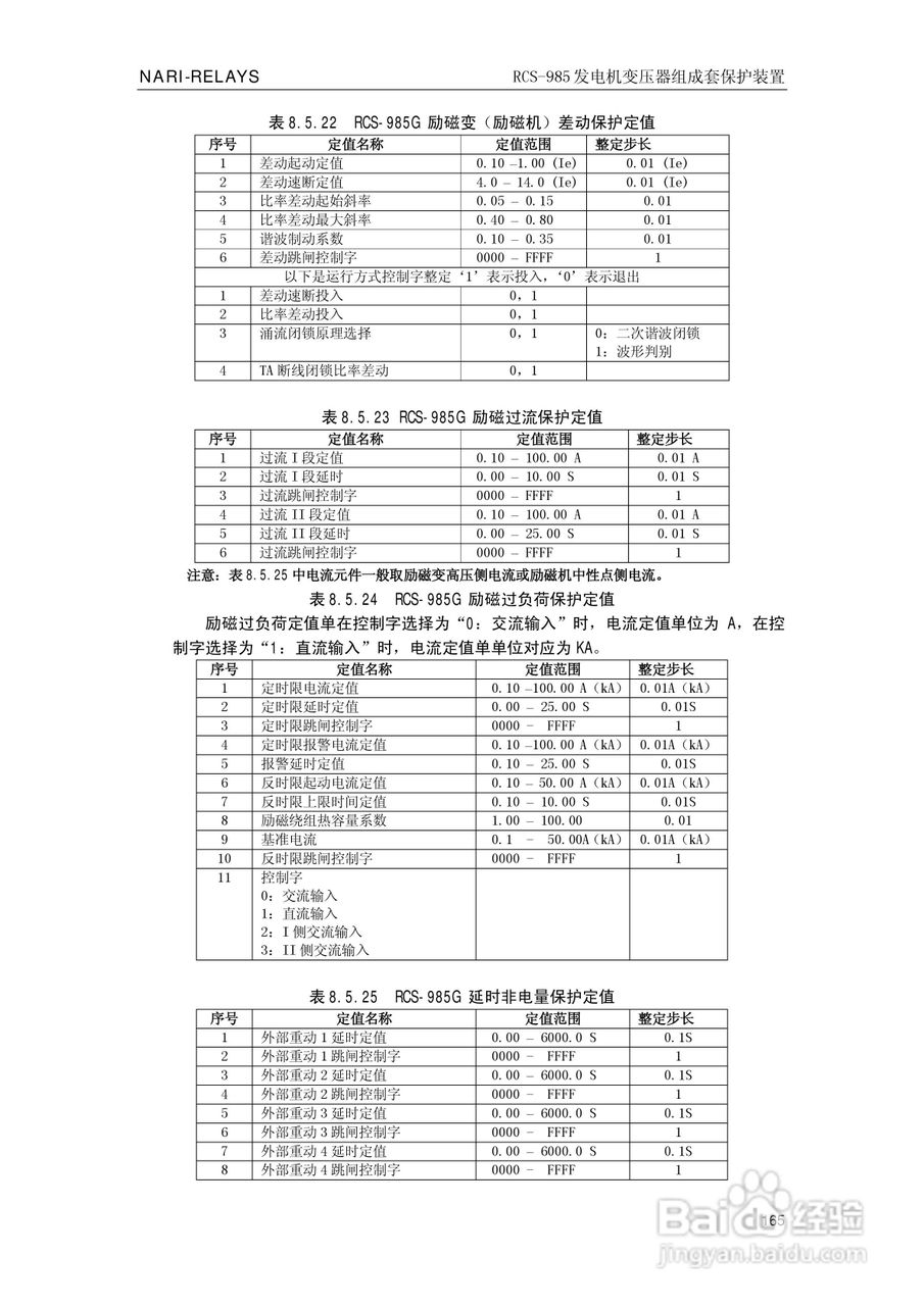 南瑞RCS-985G发电机变压器成套保护装置技术说明书:[17]