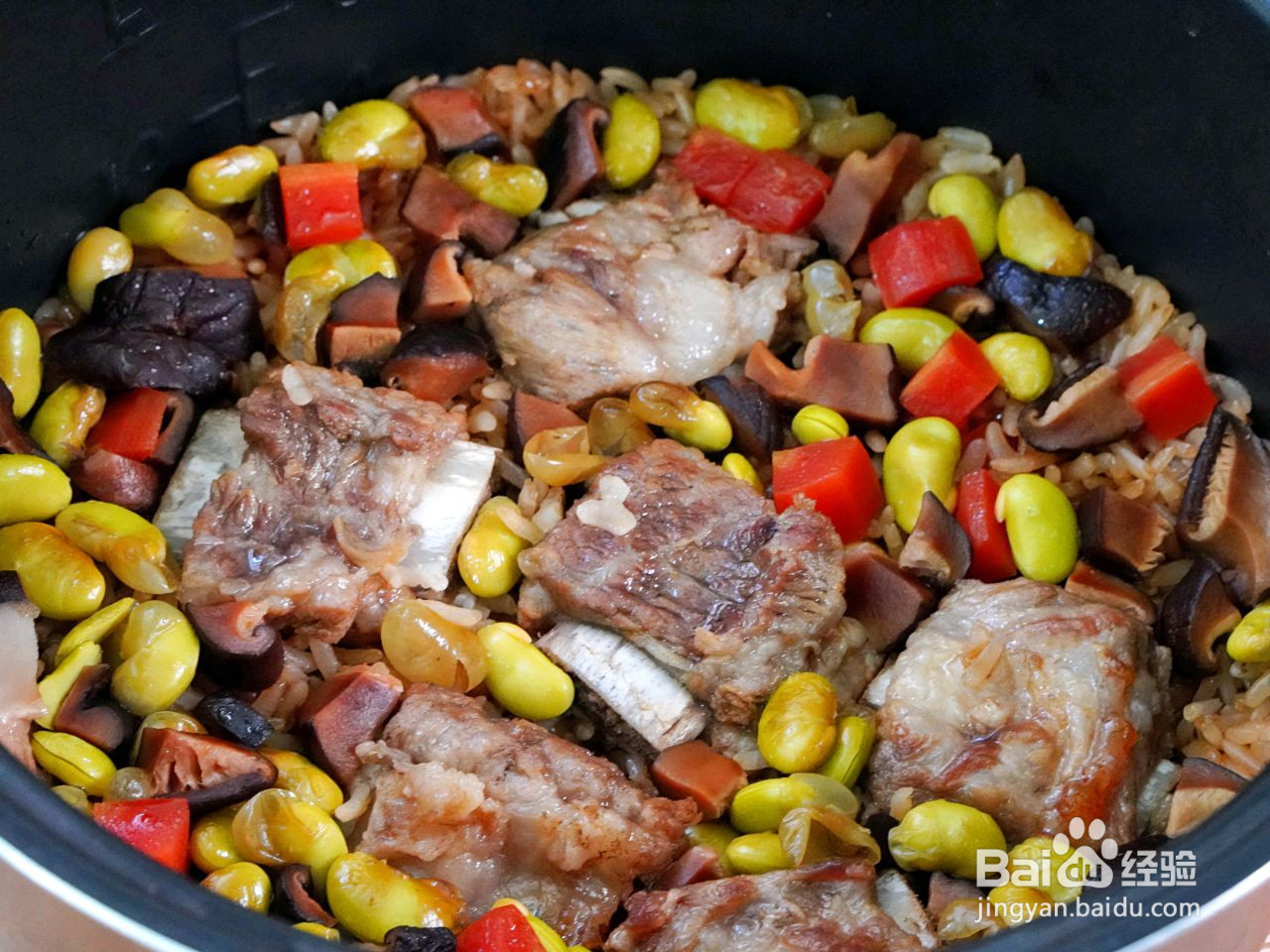 电饭煲排骨焖饭的做法