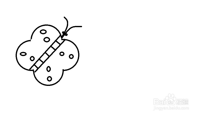 怎样教小朋友画蝴蝶