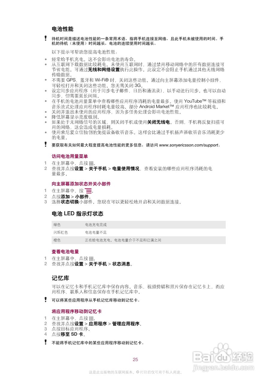 索尼爱立信ST15i手机使用说明书:[3]