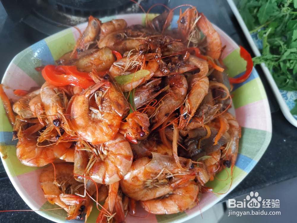 酱油焖大河虾
