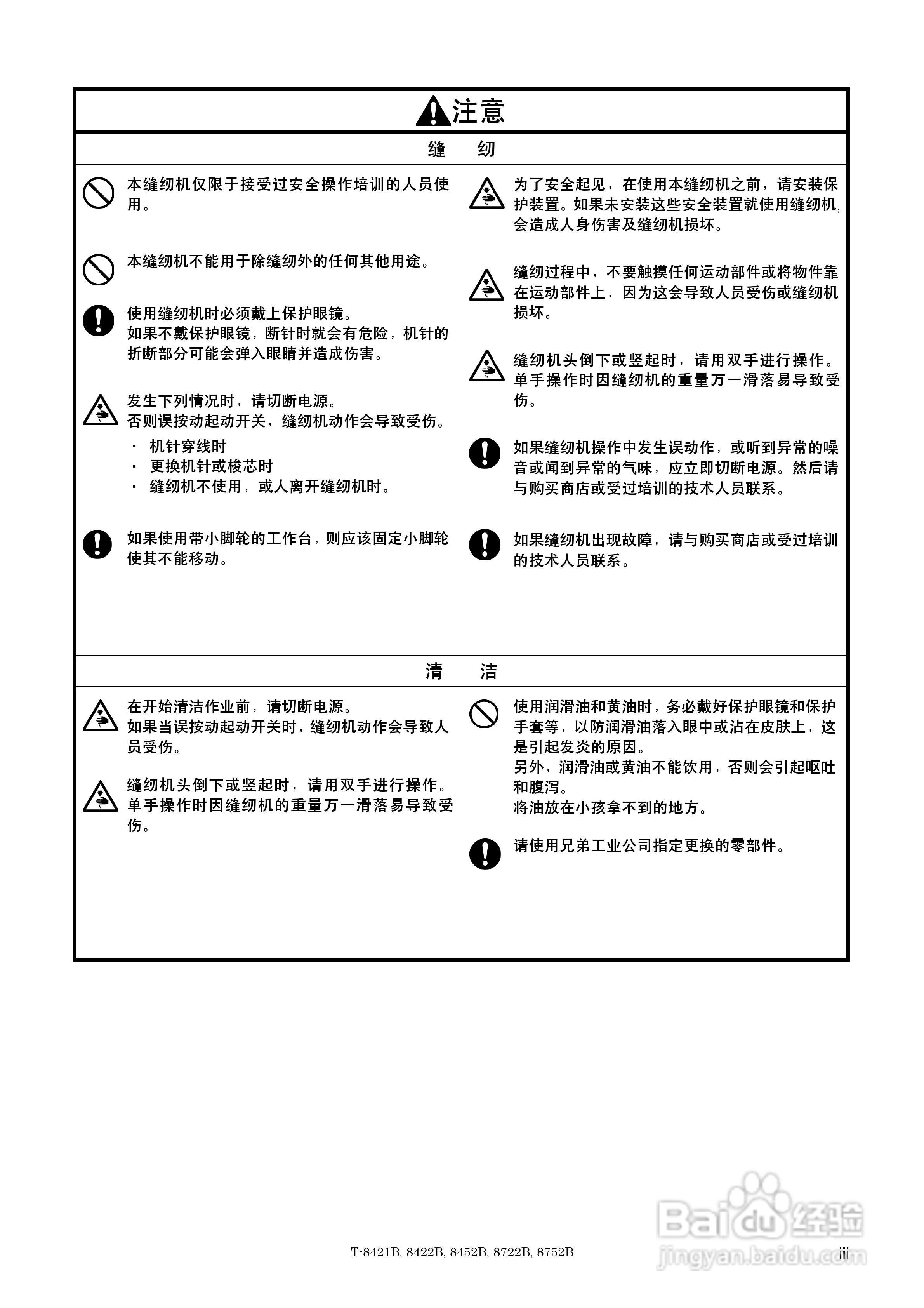 brother T-8421B缝纫机说明书:[1]
