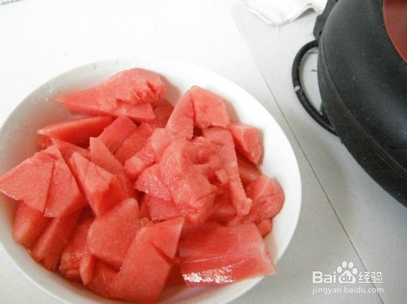 简单水果减肥餐：[1]西瓜冰沙