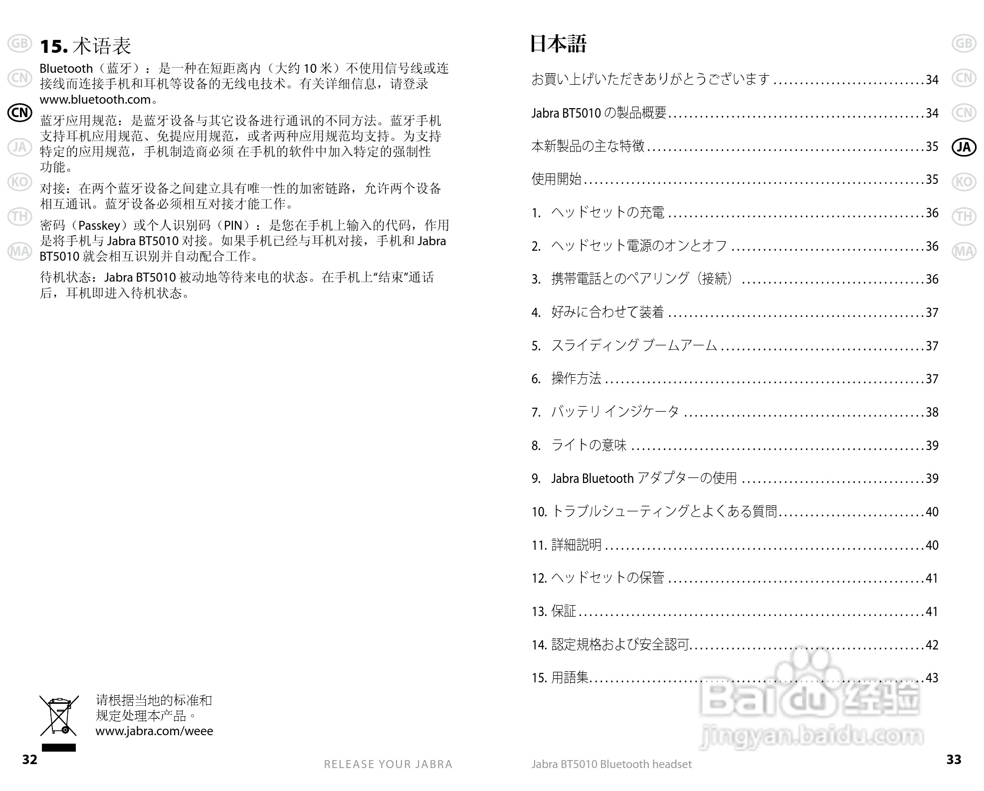 Jabra BT5010蓝牙耳机使用手冊:[2]