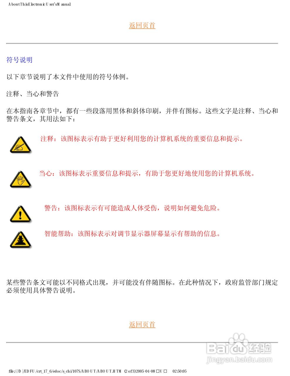 飞利浦107S61彩显使用说明书:[1]