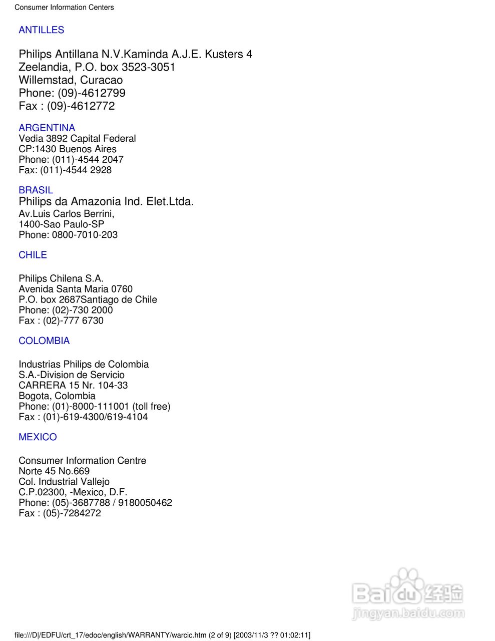 飞利浦107B40彩显使用说明书:[11]