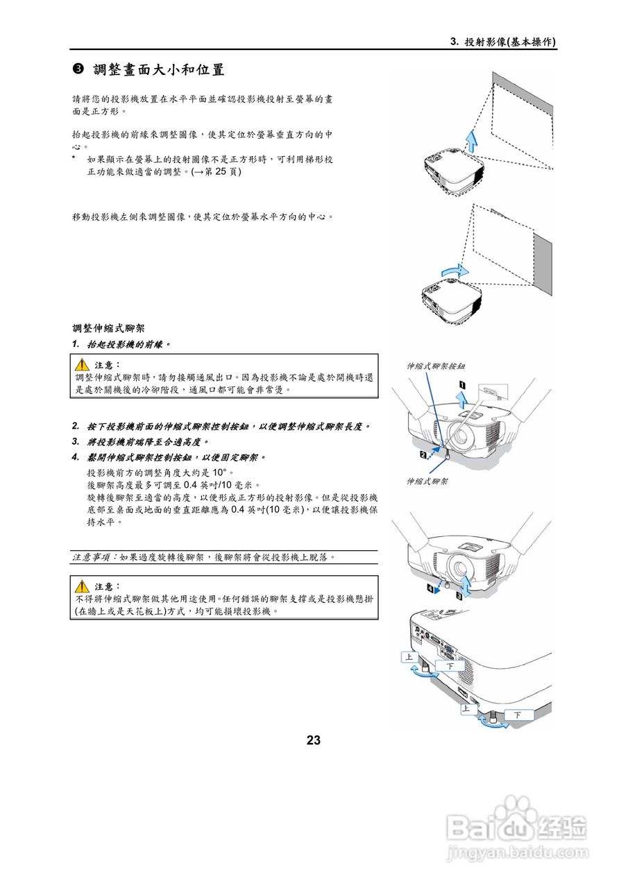 NEC VT695型投影机用户手册.:[4]