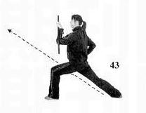 短棍术基本动作边腿摆拳图解