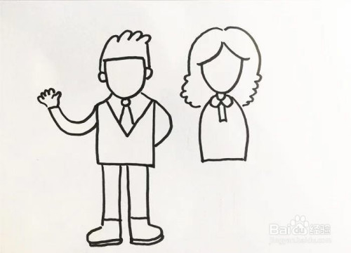 家长的简笔画怎么画