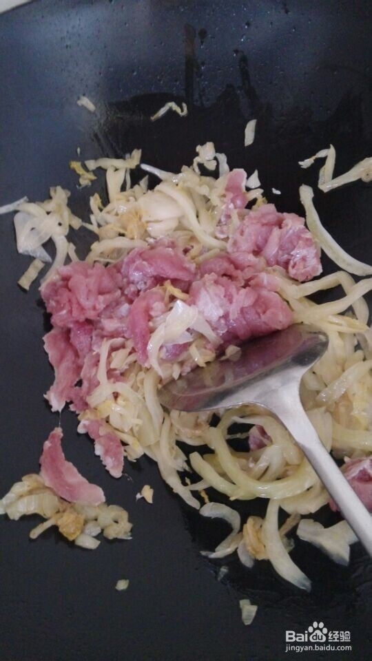 酸菜,咸菜炒瘦肉