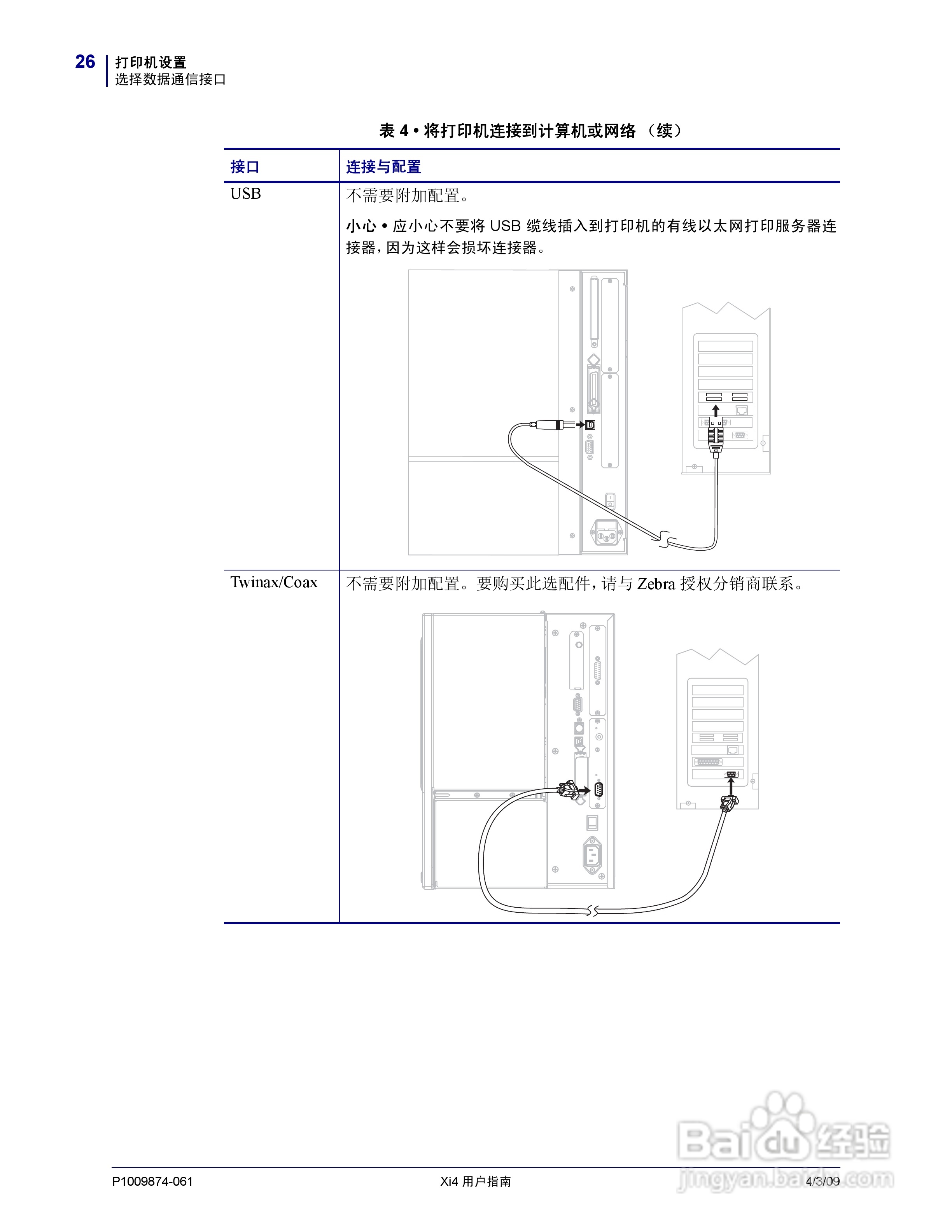 斑马110Xi4打印机使用说明书:[3]