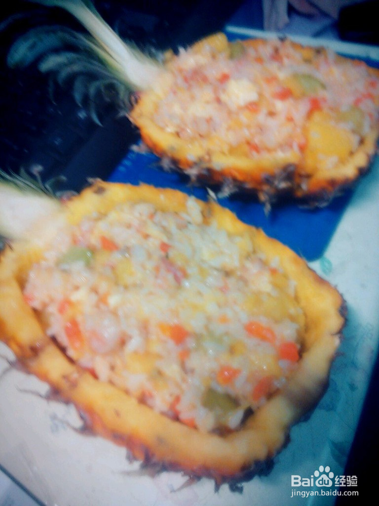 菠萝饭第一次实验的做法