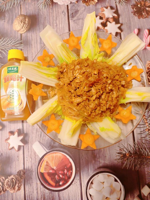 肉末粉丝娃娃菜