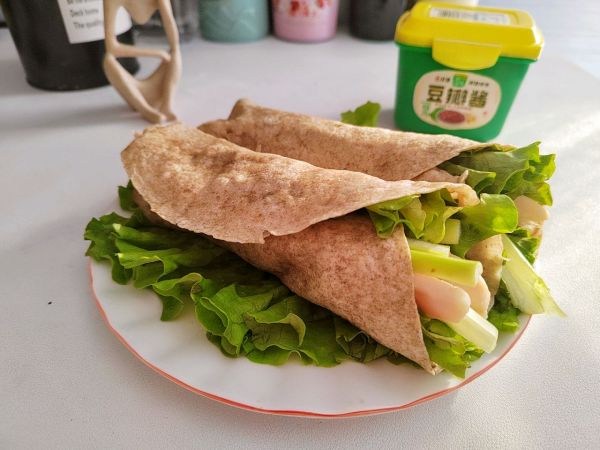 减脂水煎鸡肉卷