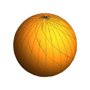 【微分几何】球面上的曲纹坐标和坐标曲线