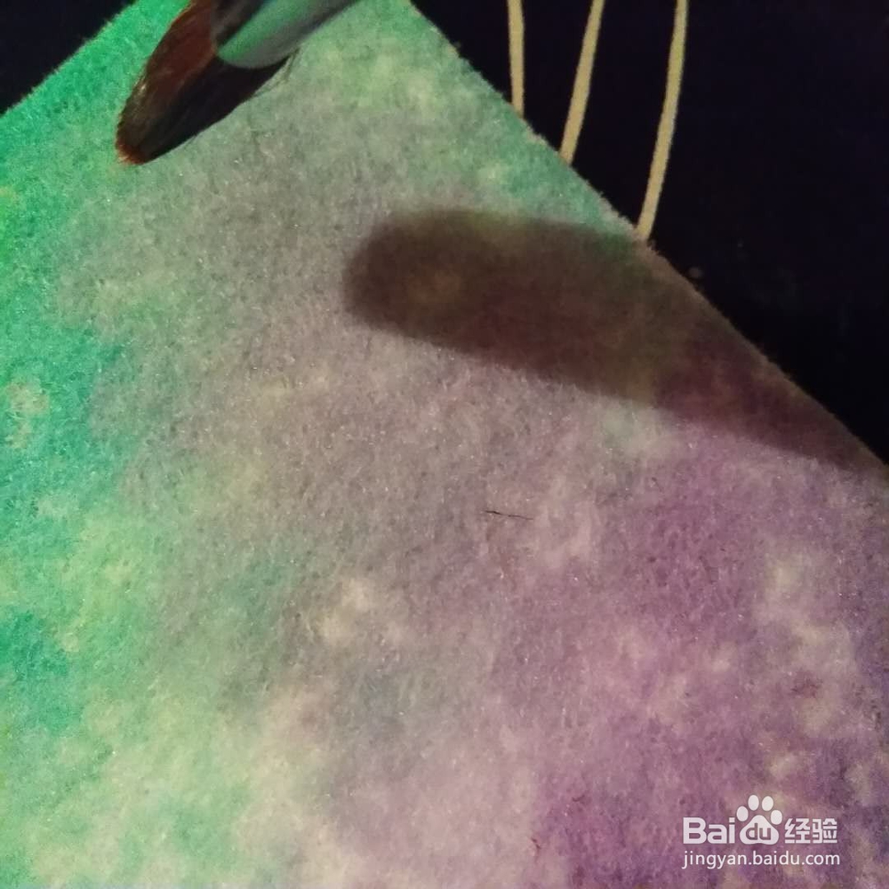 如何在布料上画七彩星空？