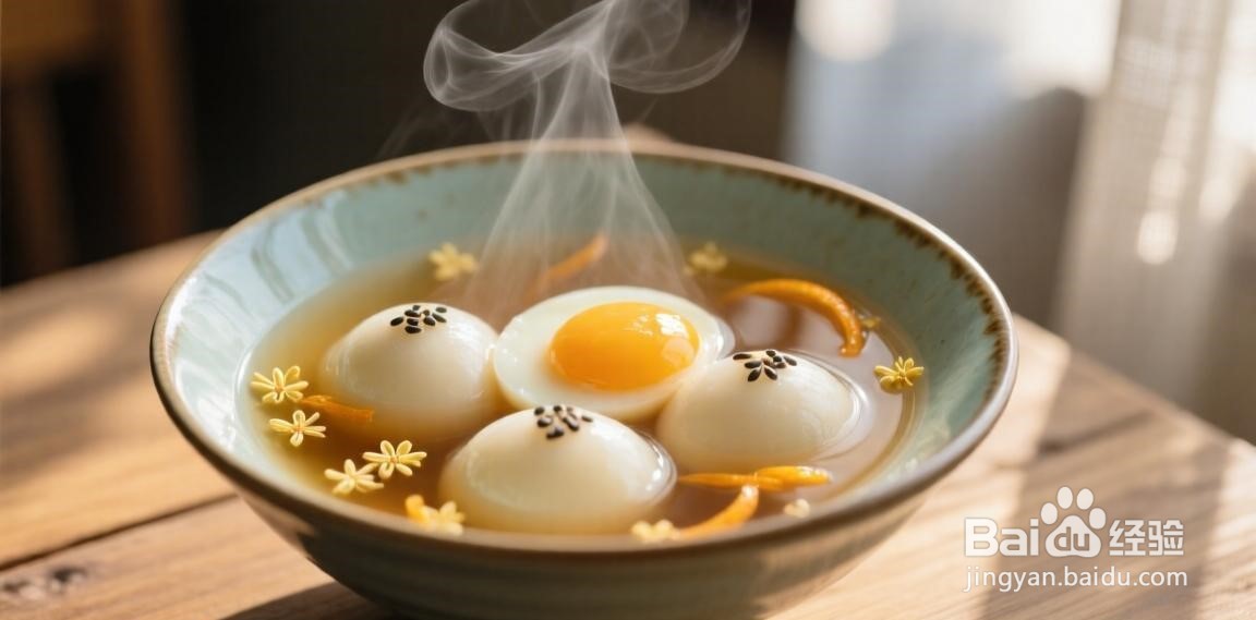 酒酿汤圆鸡蛋做法