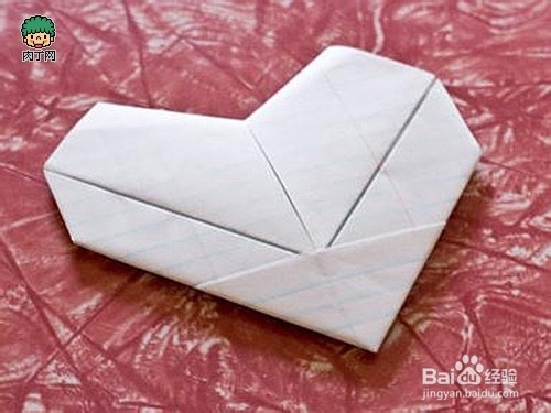 简单的爱心怎么折