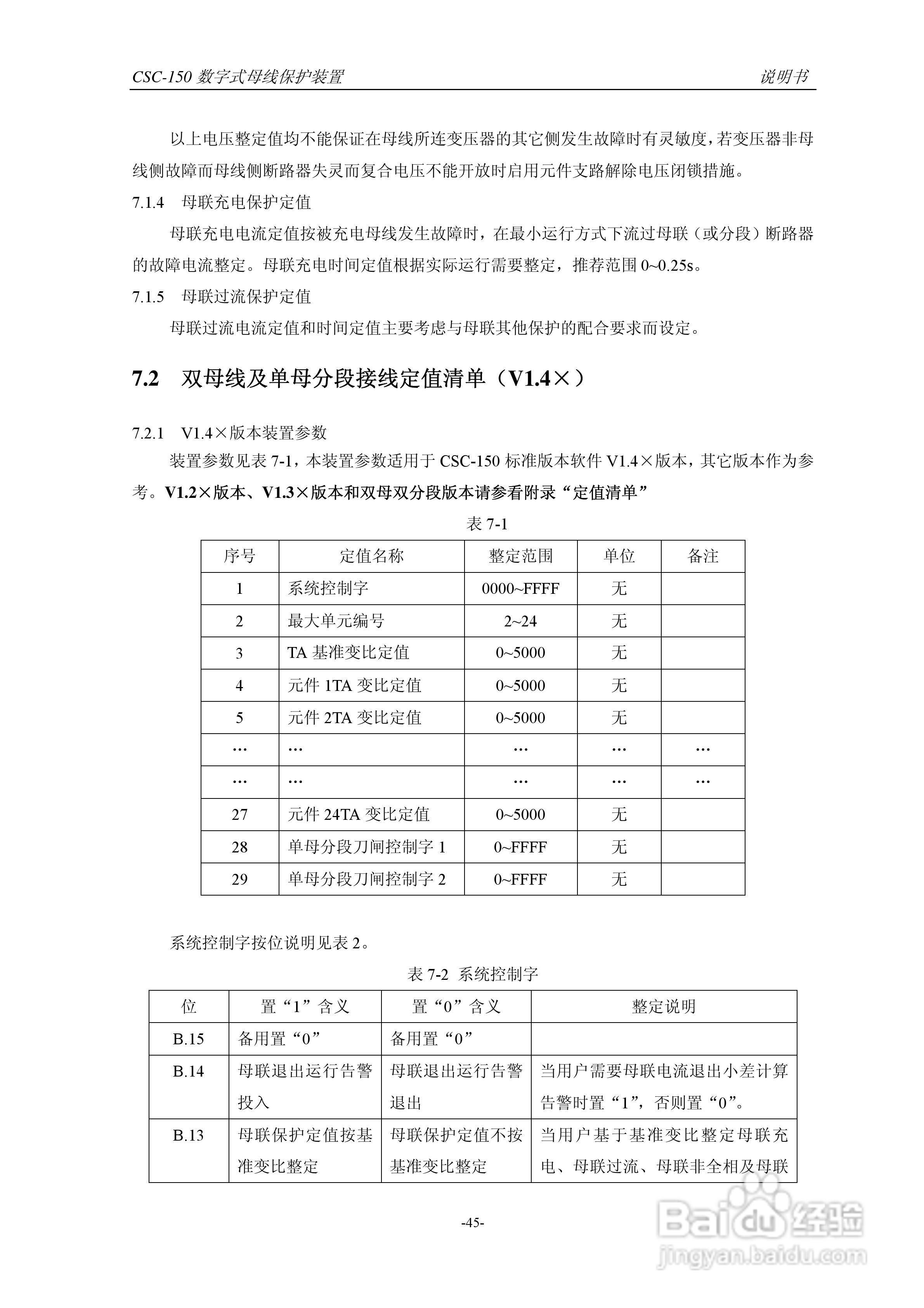 四方CSC-150数字式母线保护装置说明书:[5]