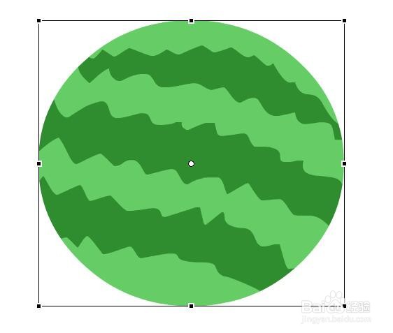 flash如何绘制一个西瓜