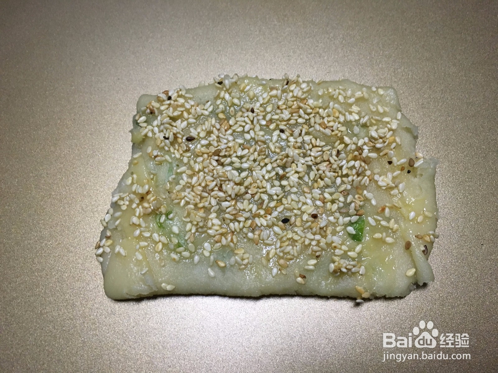 芝麻烧饼的做法——快手早餐