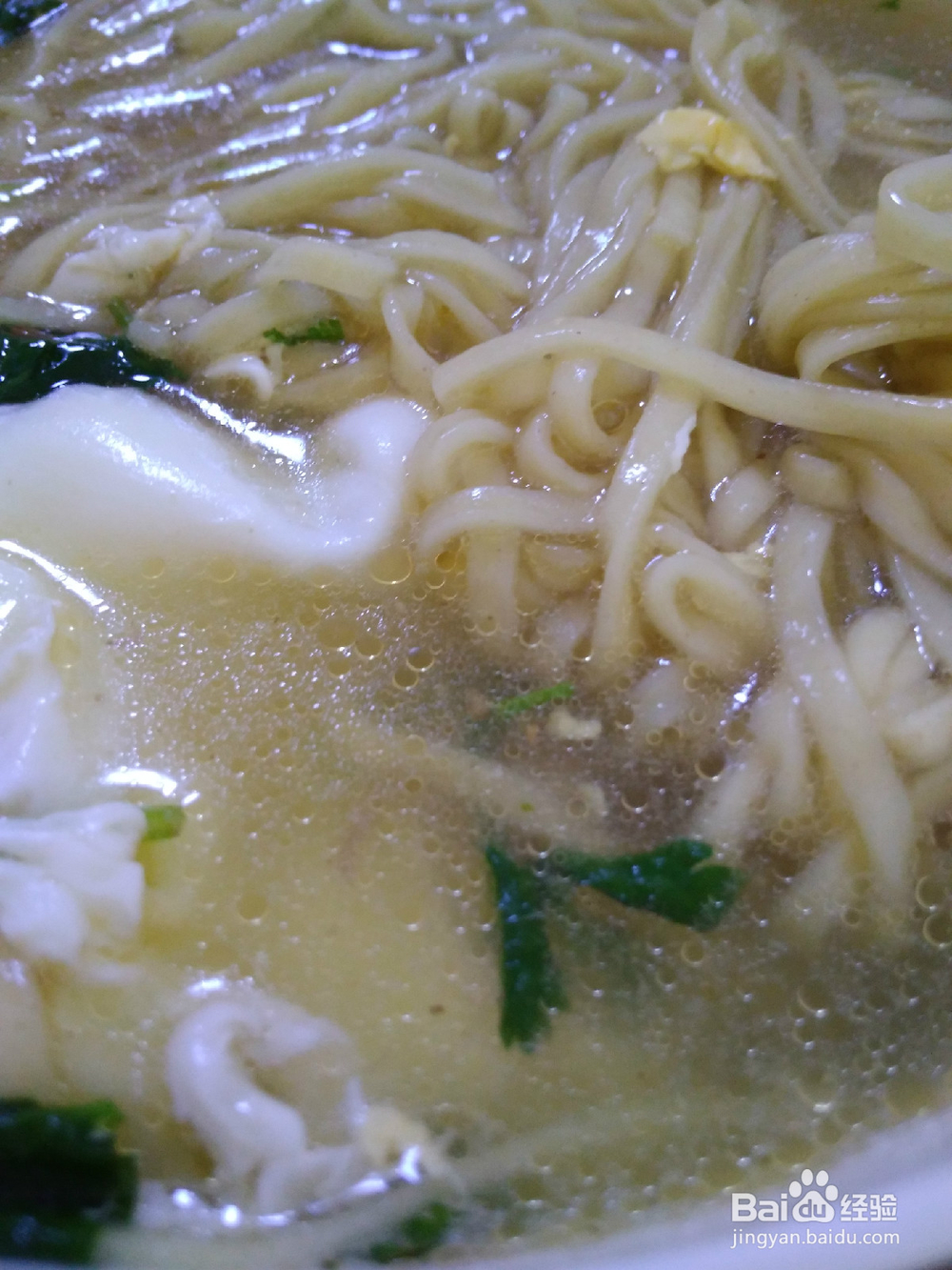 早餐羊骨汤煮挂面技巧