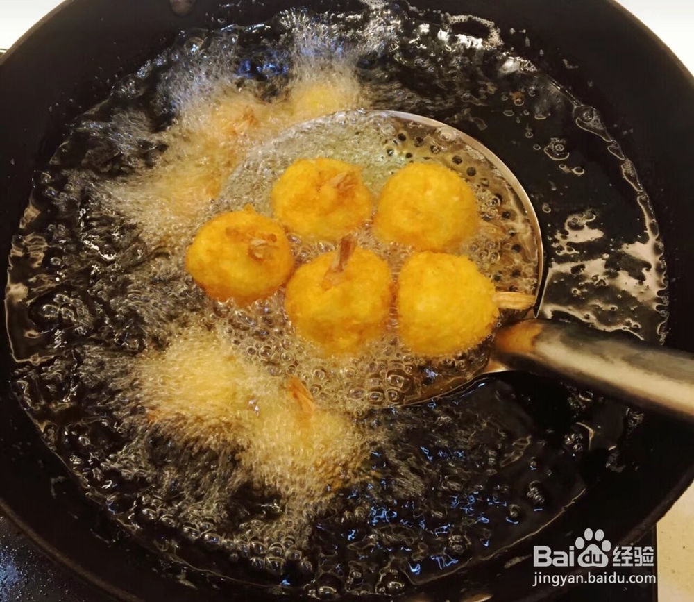 西方美食之黄金芝士虾球 有教程哦