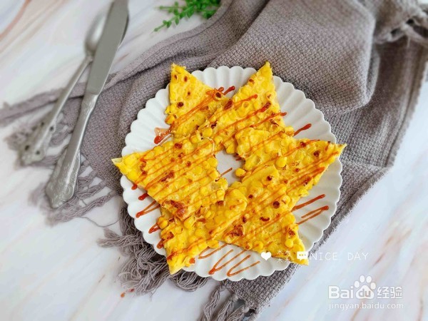玉米粒鸡蛋饼