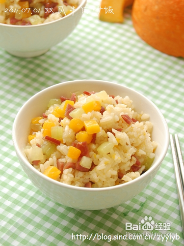 夏天来点不一样的主食【双瓜牛肉炒饭】