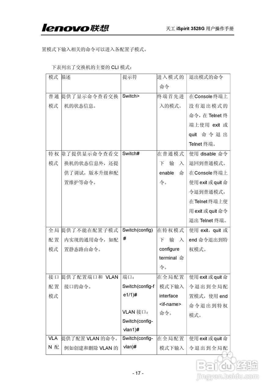 联想天工 iSpirit 3528G交换机 用户操作手册:[2]