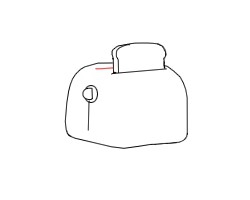 简笔画---怎么画烤面包机