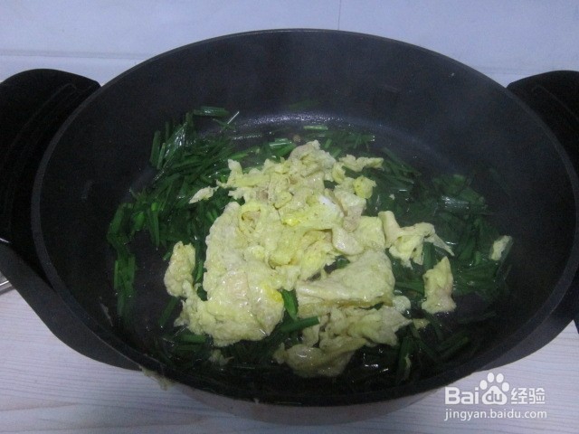一道韭菜炒鸡蛋