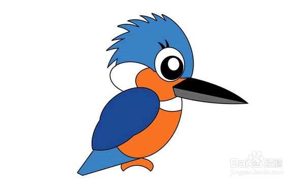 啄木鸟的样子卡通图片