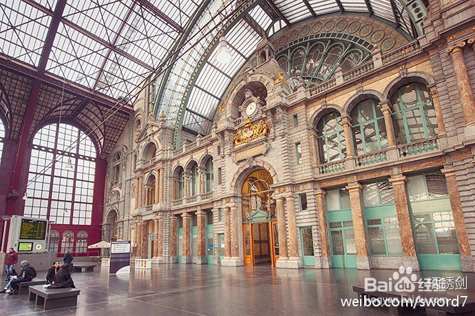 美到不像话的安特卫普火车站