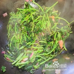 蒜炒红苋菜的做法