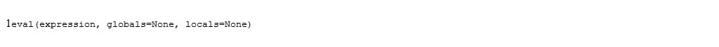 如何使用Python eval()
