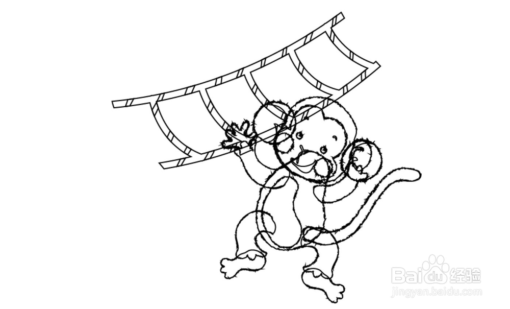 猴子简笔画设计