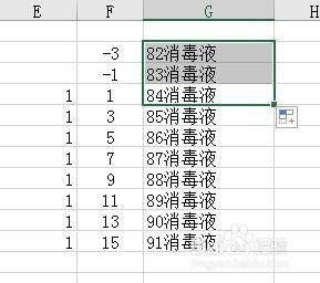 85消毒液是什么梗谈谈Excel自动填充柄的使用