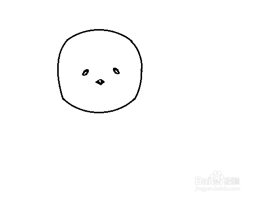 卡通狮子的简笔画法