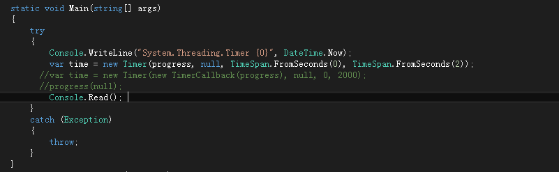 C#实战031:添加System.Threading.Timer定时器