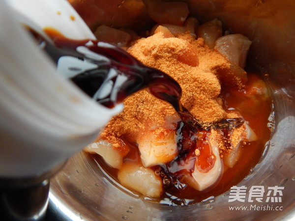 时蔬鸡肉串的做法