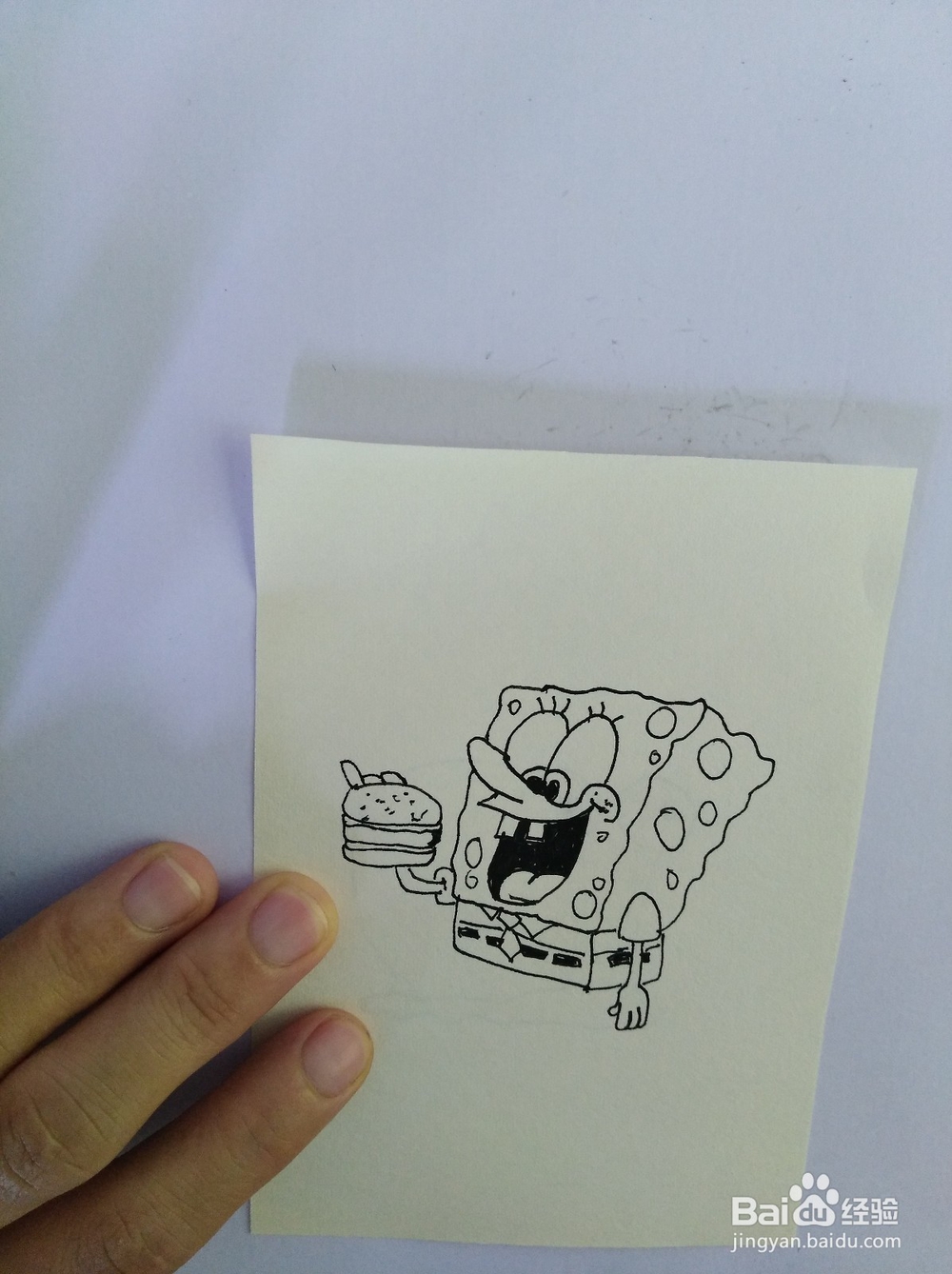 简笔画-画海绵宝宝