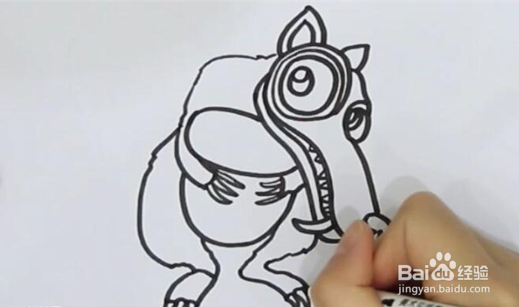 冰河世纪松鼠简笔画