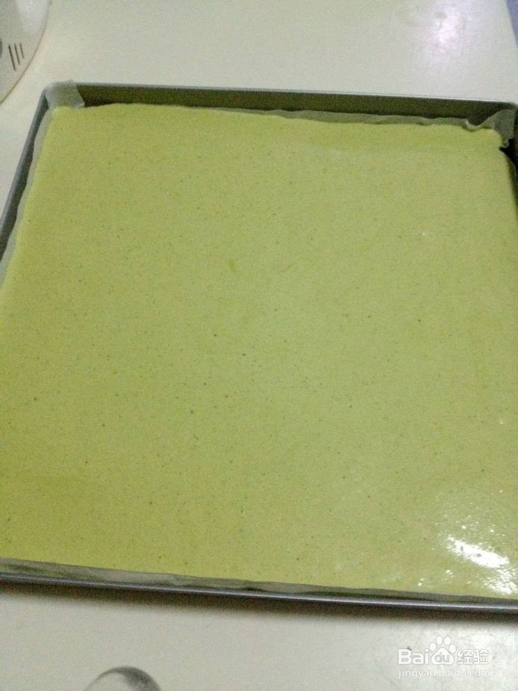 彩绘抹茶香蕉蛋糕卷的做法