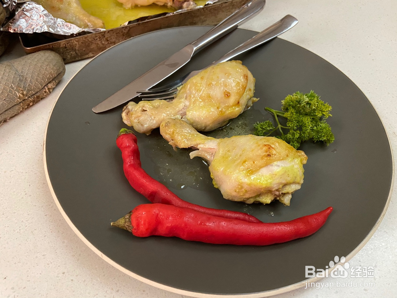 哇杀必烤鸡腿的做法