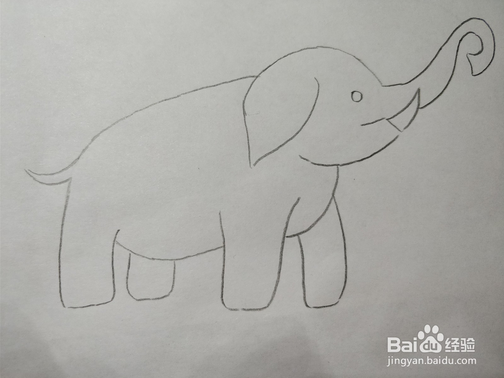 简笔画画大象